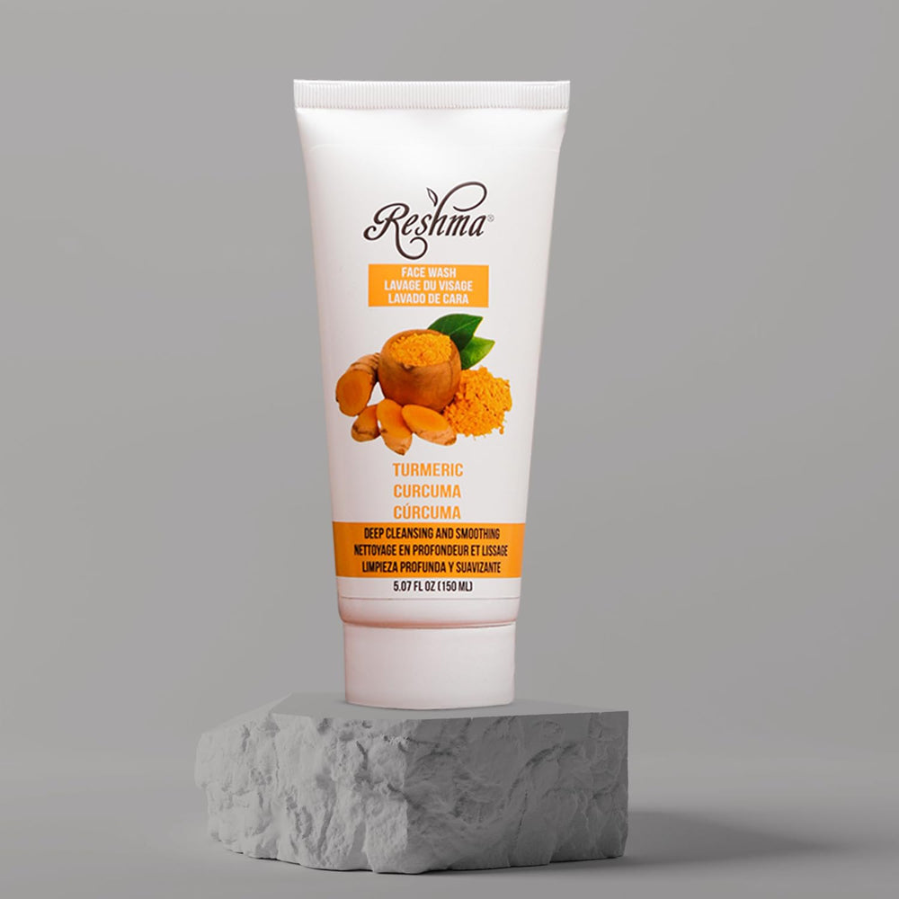 Reshma Beauty Nettoyant Visage Curcuma - Peau douce et lisse, routine quotidienne.