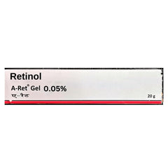 Gel rétinol 0,05 pour visage, application facile et peau plus lisse.