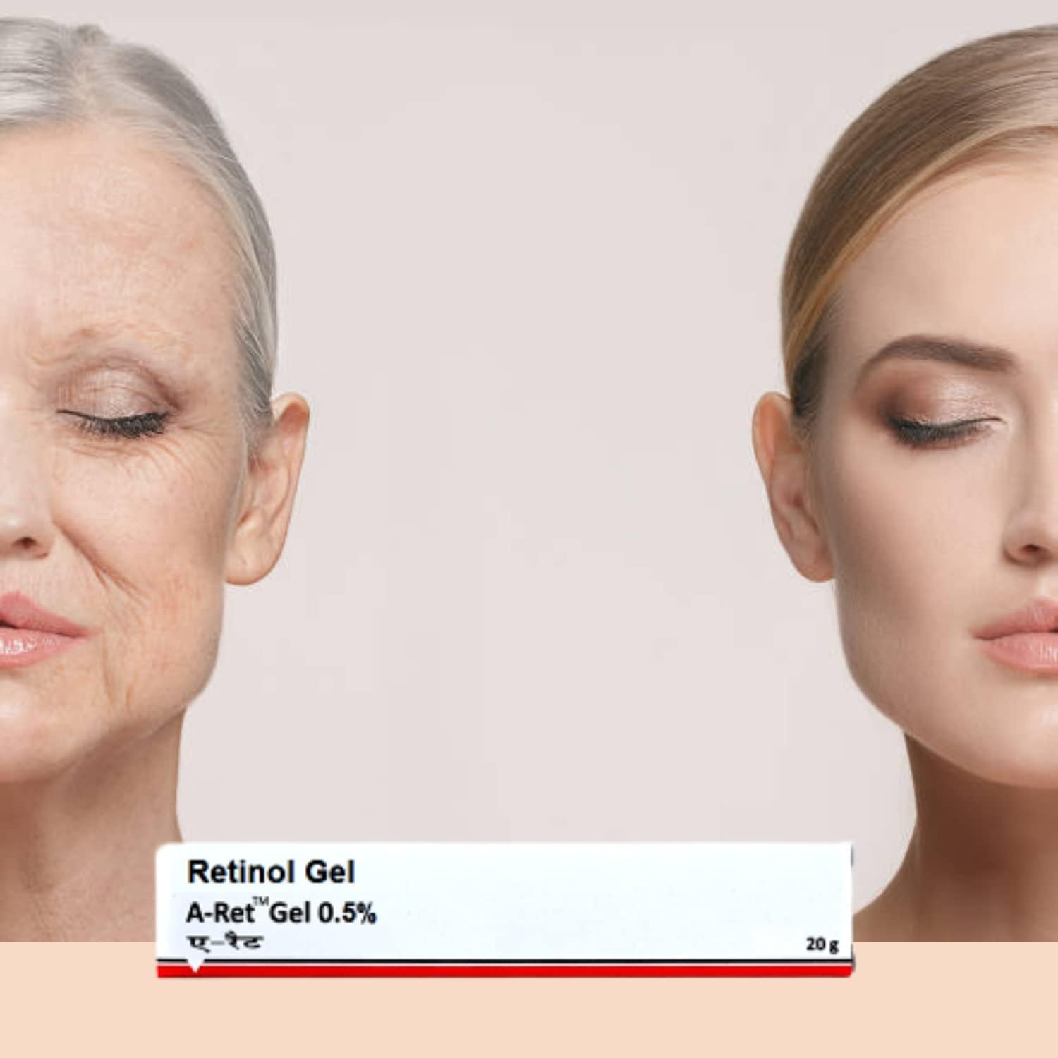 Soin nocturne Retinol 0,05 pour peau plus uniforme au réveil.