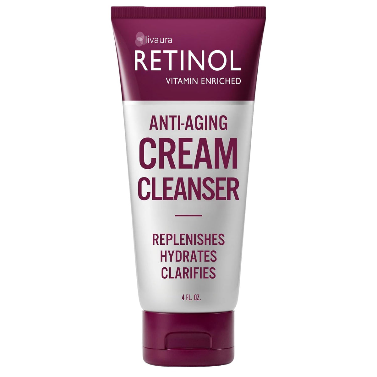 LIVAURA Retinol – bouteille-nettoyage-quotidien: nettoie en profondeur et prépare la peau.