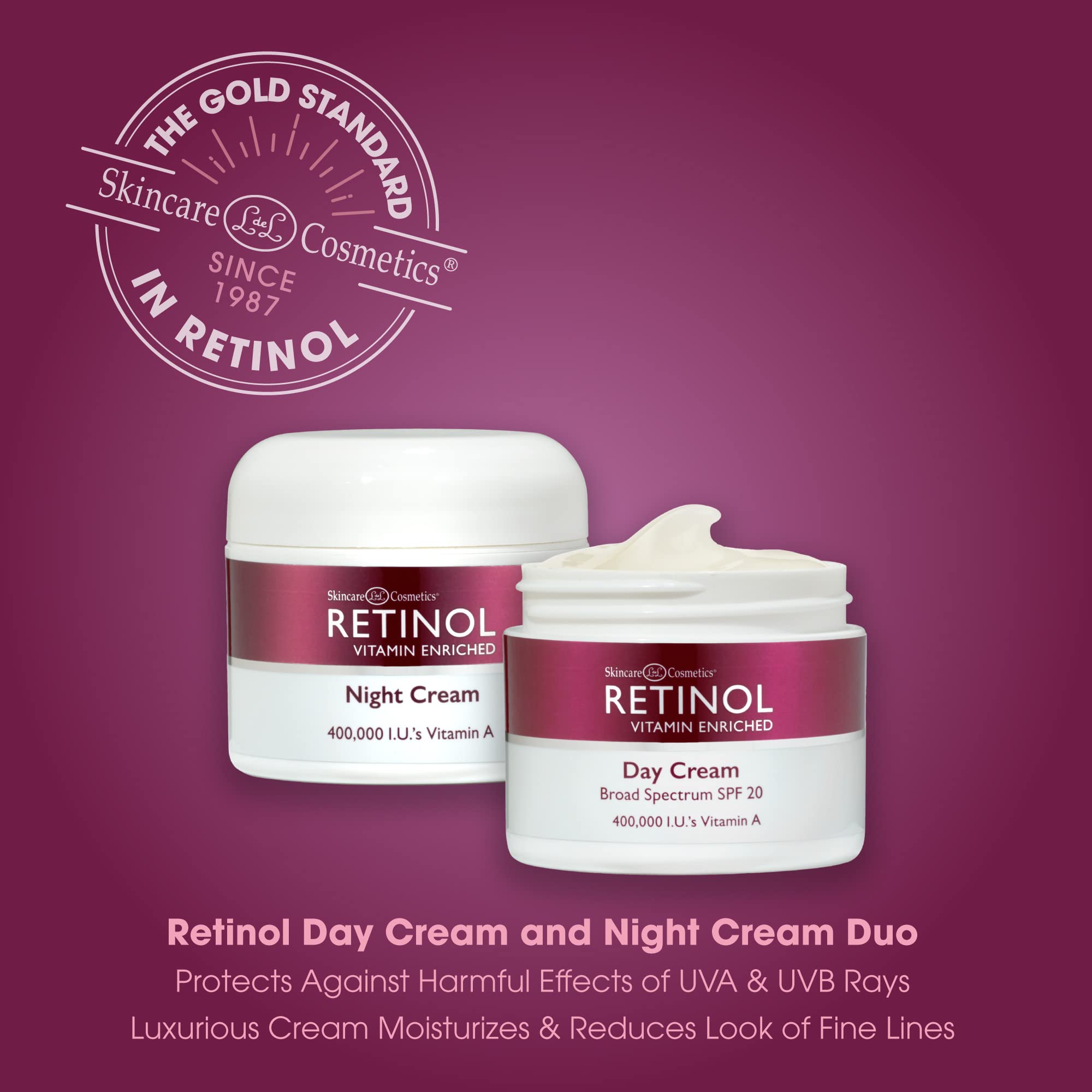 Crème nuit LIVAURA Retinol, pot, soin nourrissant pour peau au réveil.