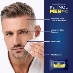 Lingettes avec eau micellaire, nettoie sans rinçage et apaise la peau.