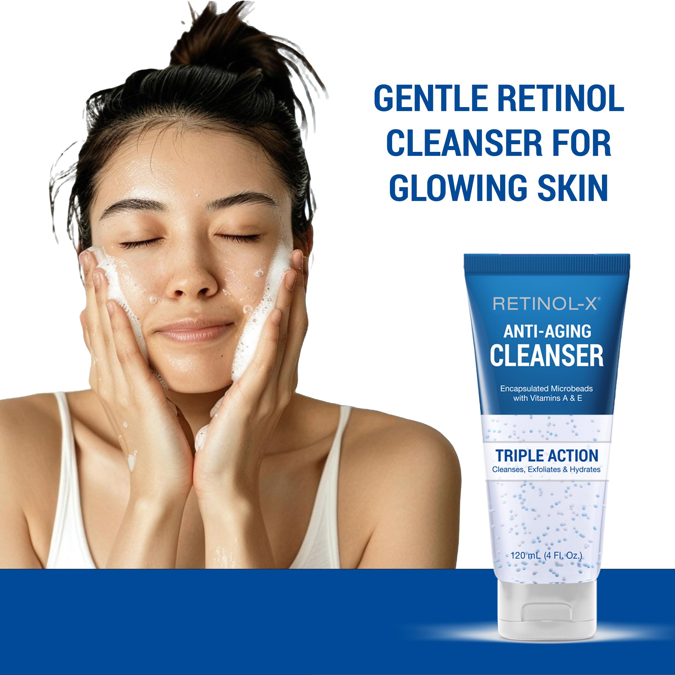 Retinol-X application quotidienne douce adaptée à tous les types de peau.