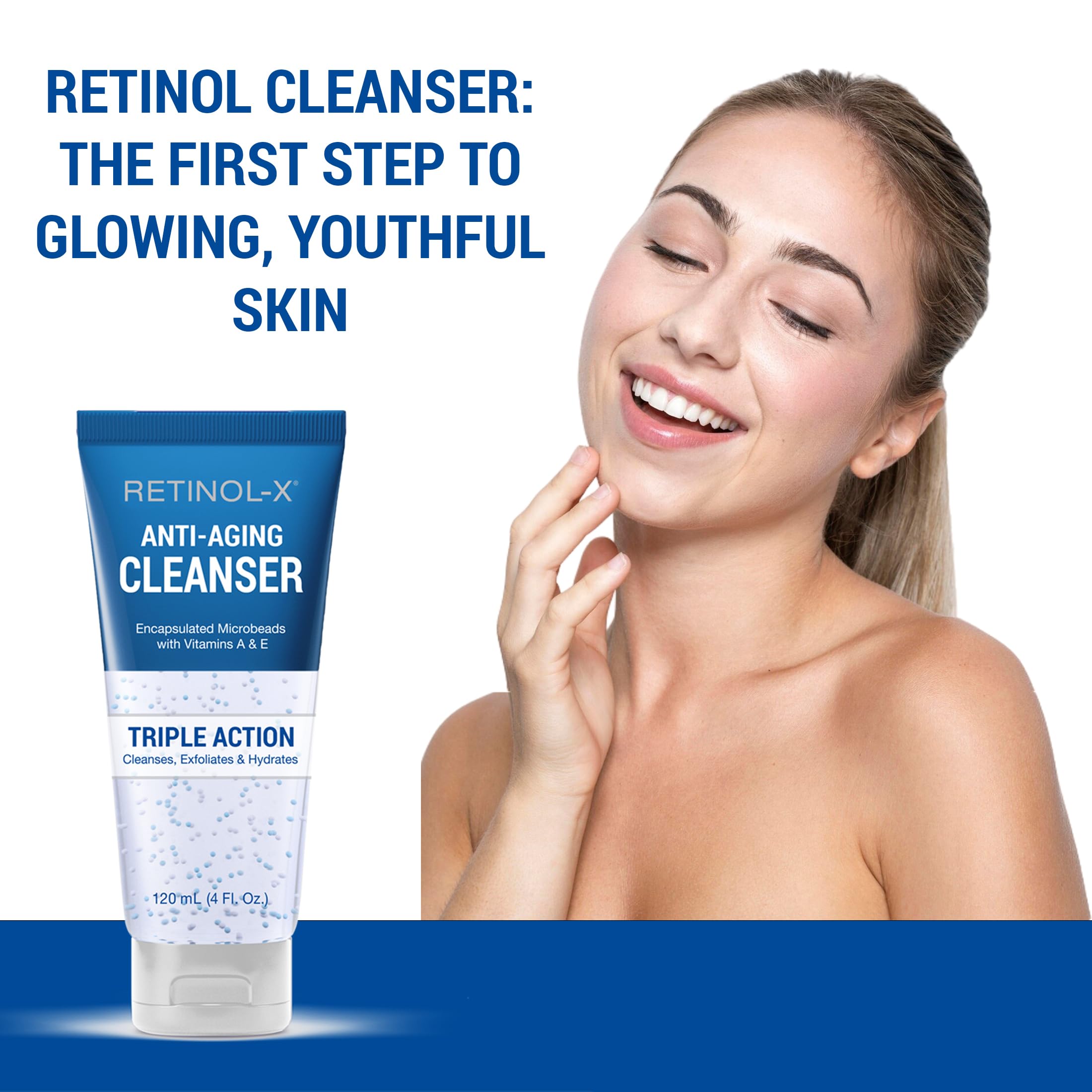 Retinol-X emballage élégant et pratique pour votre routine beauté.