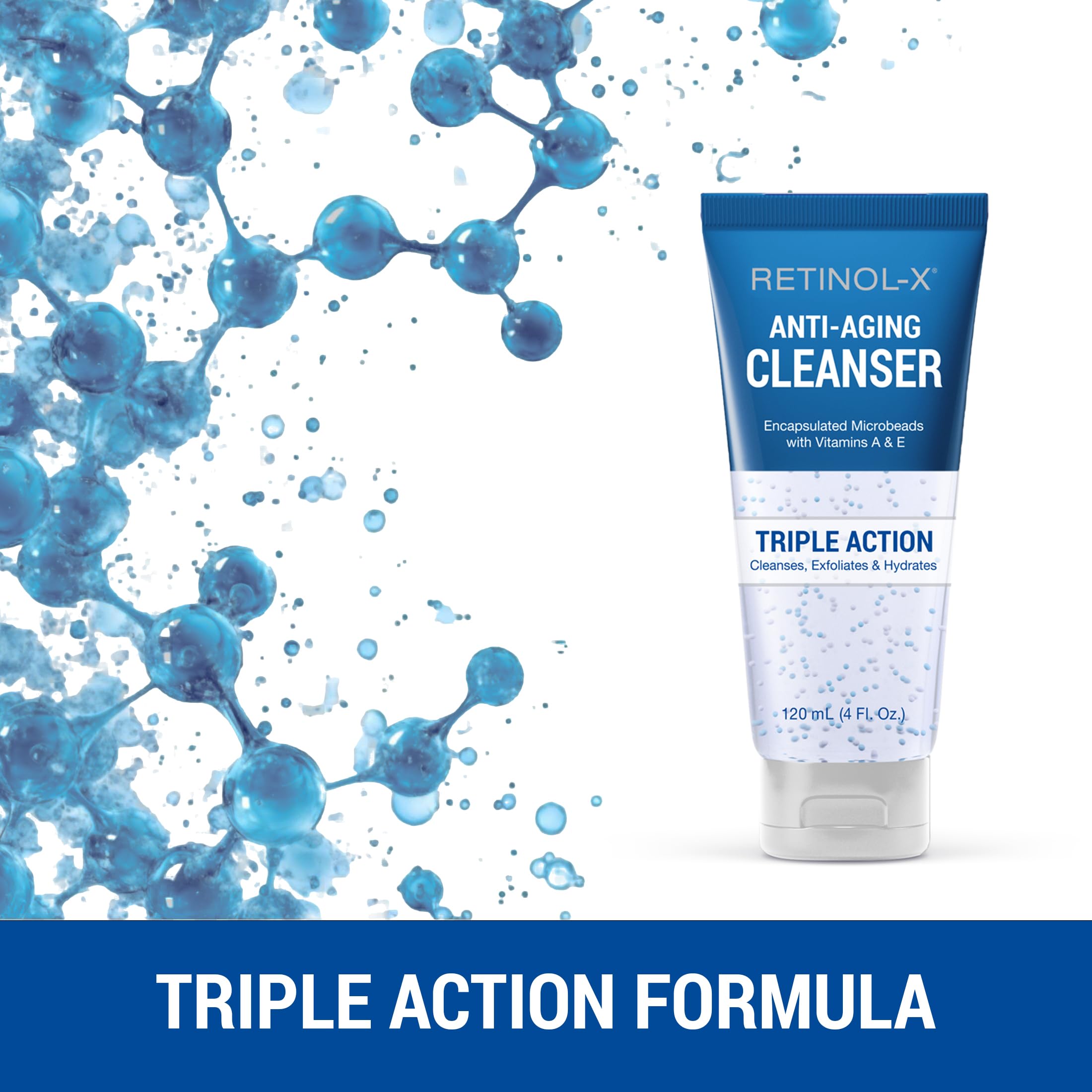 Retinol-X texture gel, nettoie en douceur et prépare la peau.