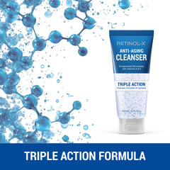 Retinol-X texture gel, nettoie en douceur et prépare la peau.