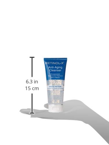 Retinol-X gros plan sur la bouteille montrant la texture.
