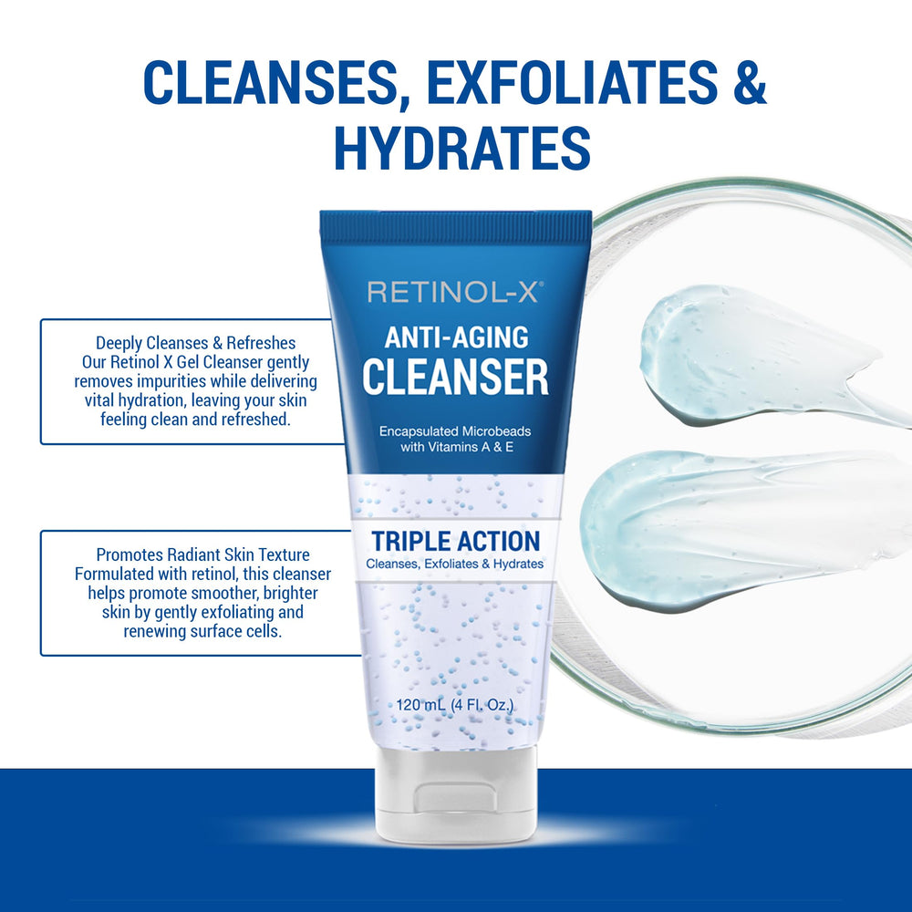 Retinol-X micro-billes vitamine E pour hydratation légère pendant le soin.