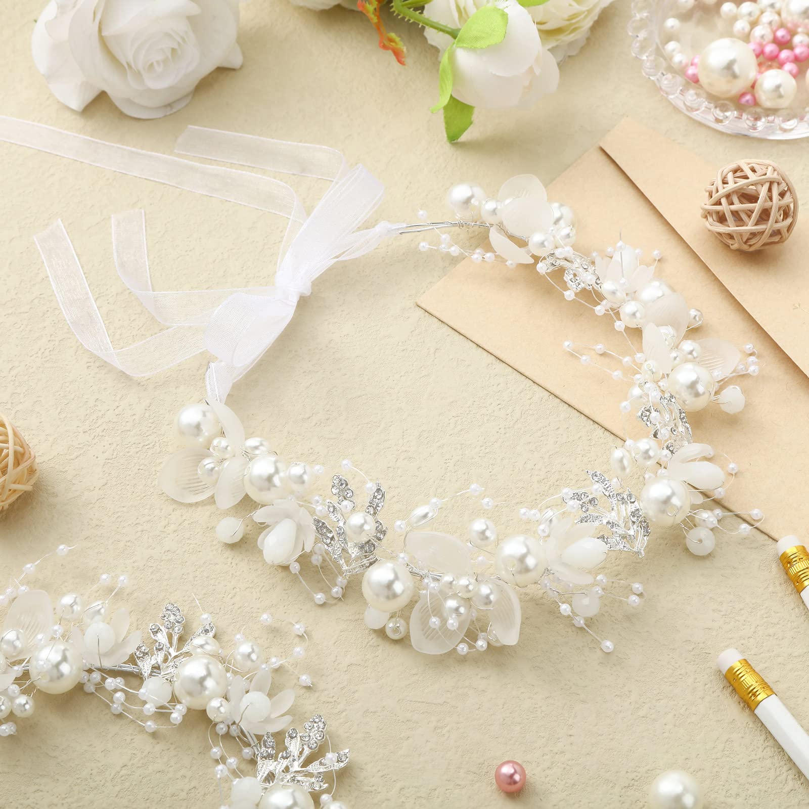 Retrowavy bandeau-cheveux enfant-fleur: accessoire chic pour mariage.