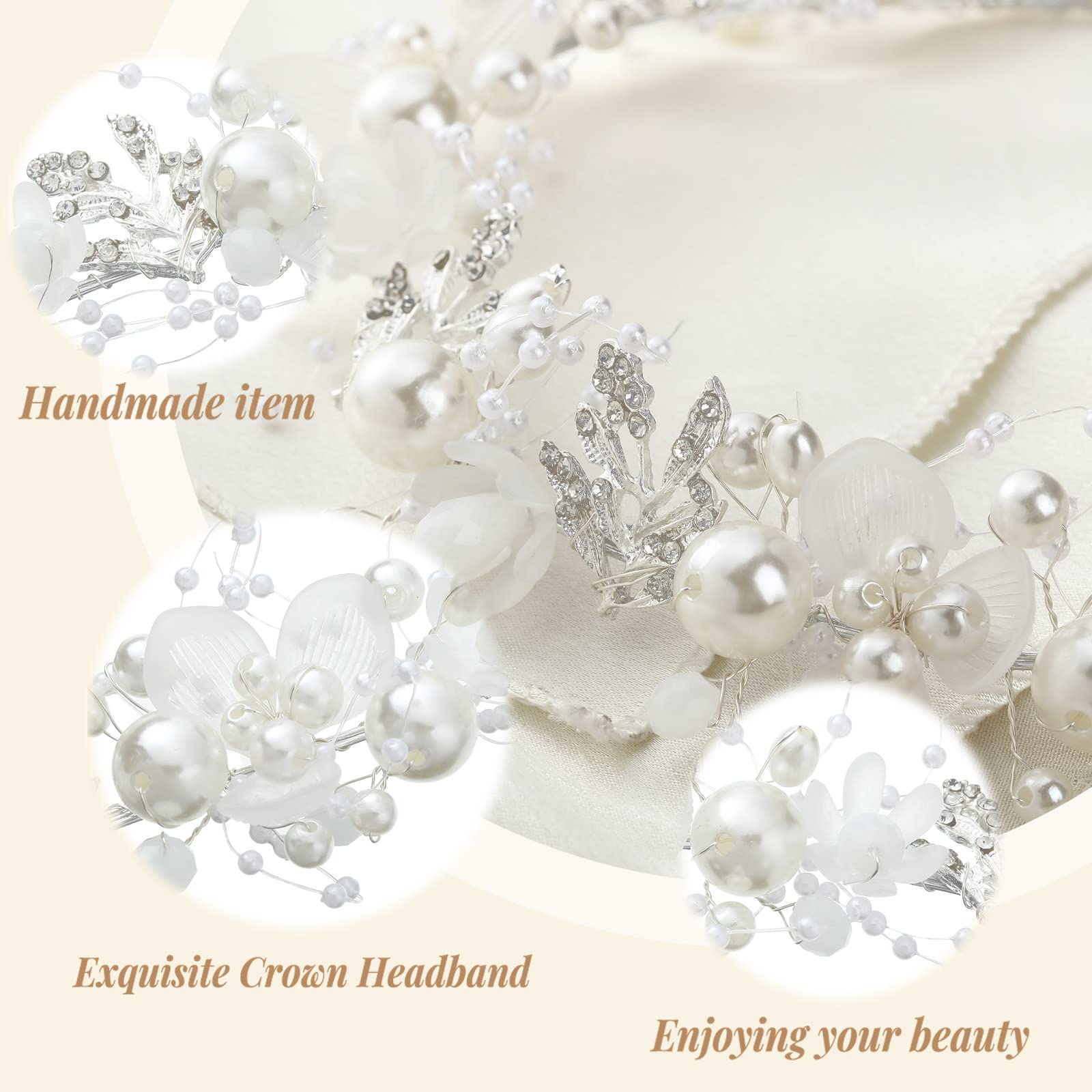 Retrowavy bijou-cheveux mariage-fleur: embellit les coiffures de jeune fille d'honneur.