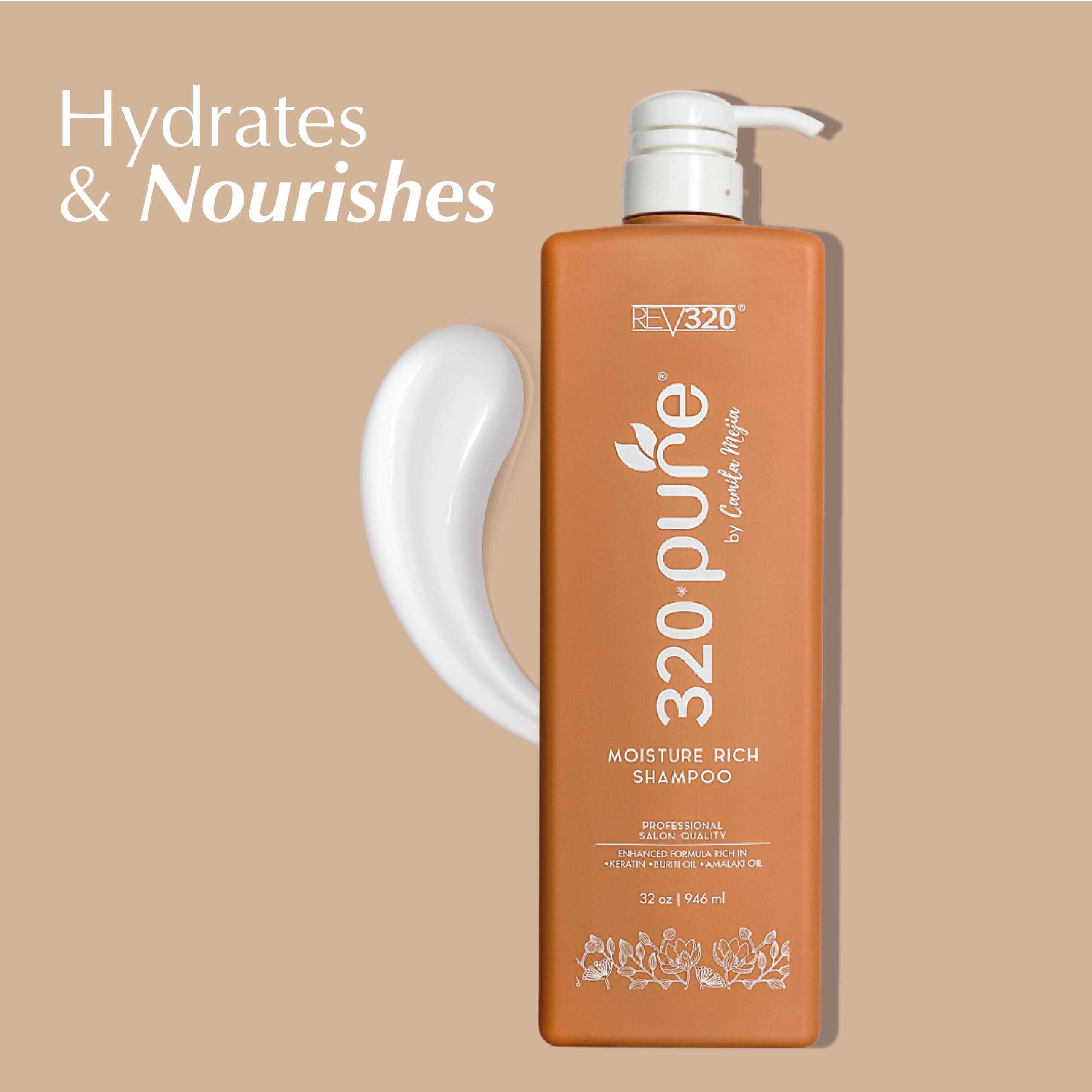 Rev320 320Pure: mélange omega argan, hydratation profonde.