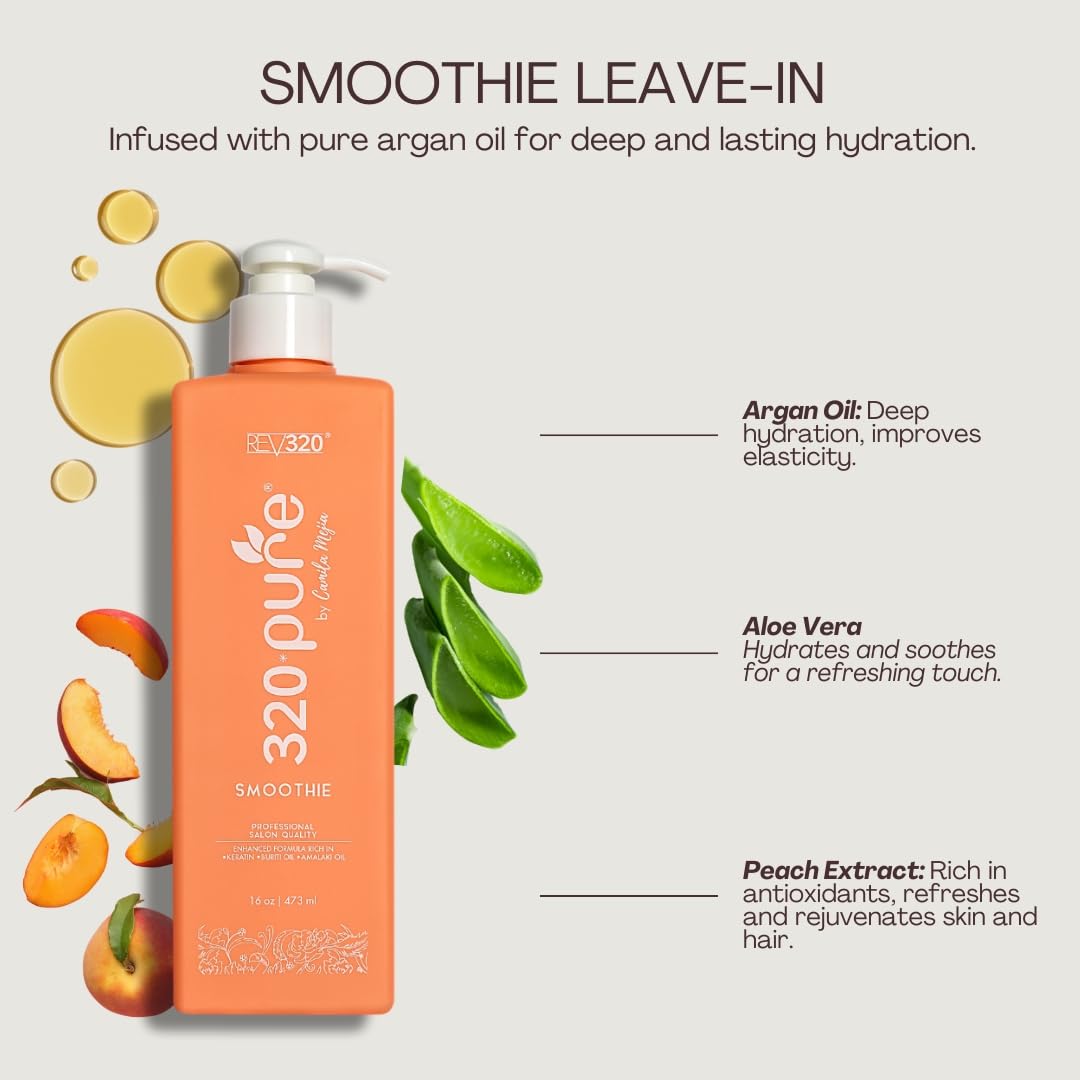 Rev320 320Pure Smoothie: cheveux bouclés plus souples et définis.