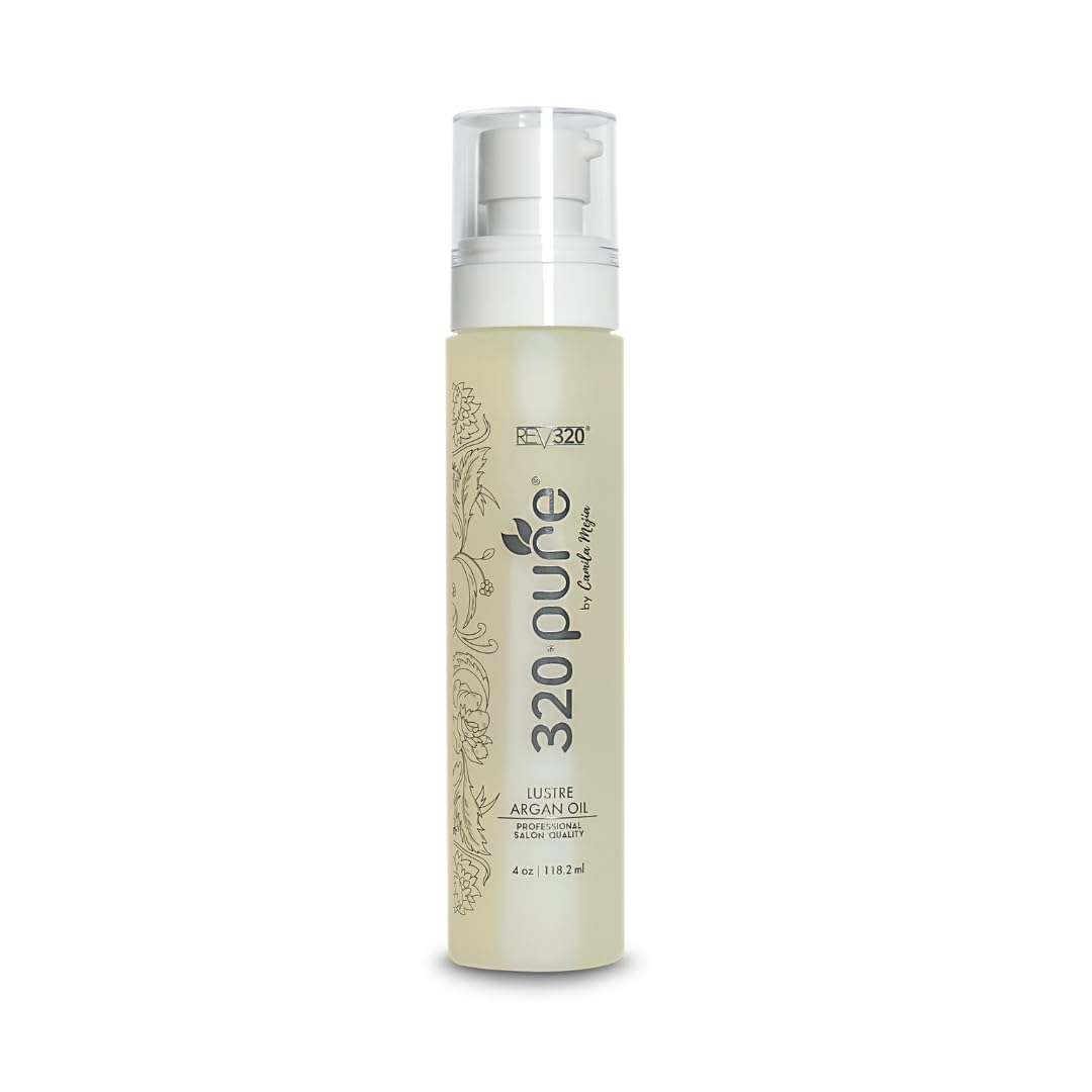 Rev320 huile d'argan en bouteille avec pompe pour une application précise.