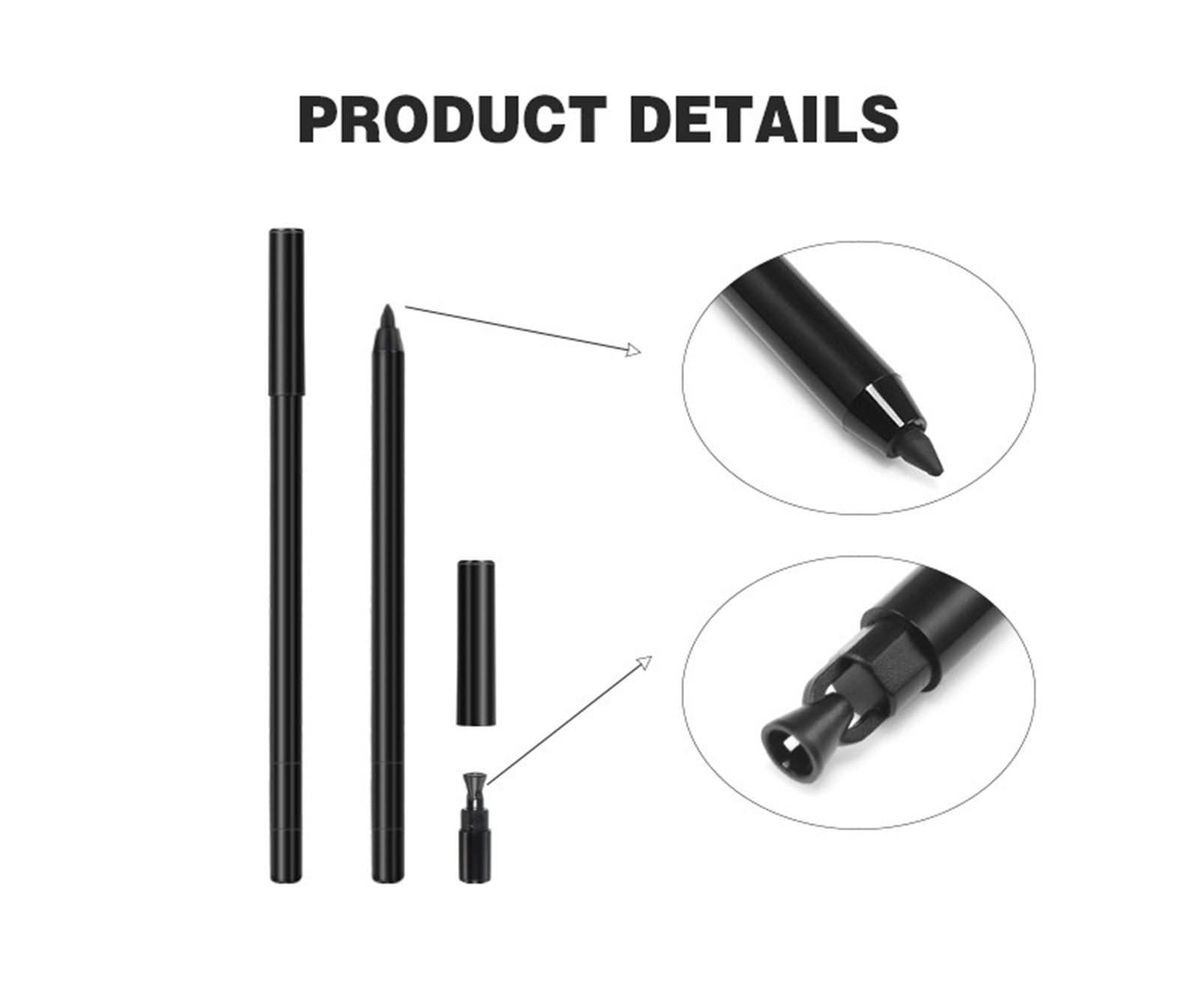Revant Beauty Eyeliner noir, tenue jusqu'à 12 heures sans bavure.