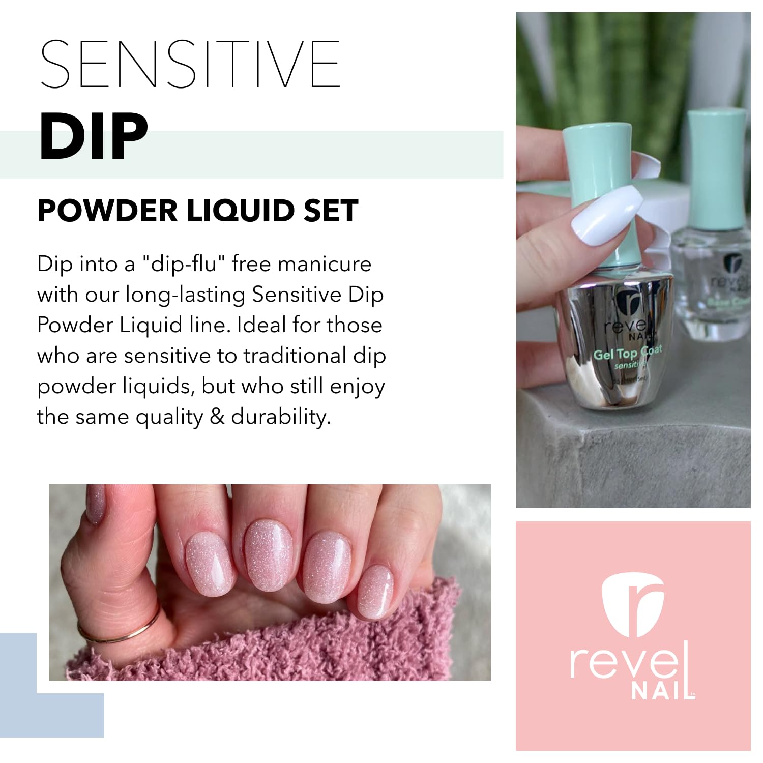 Activateur Revel Nail sensible assure le durcissement.