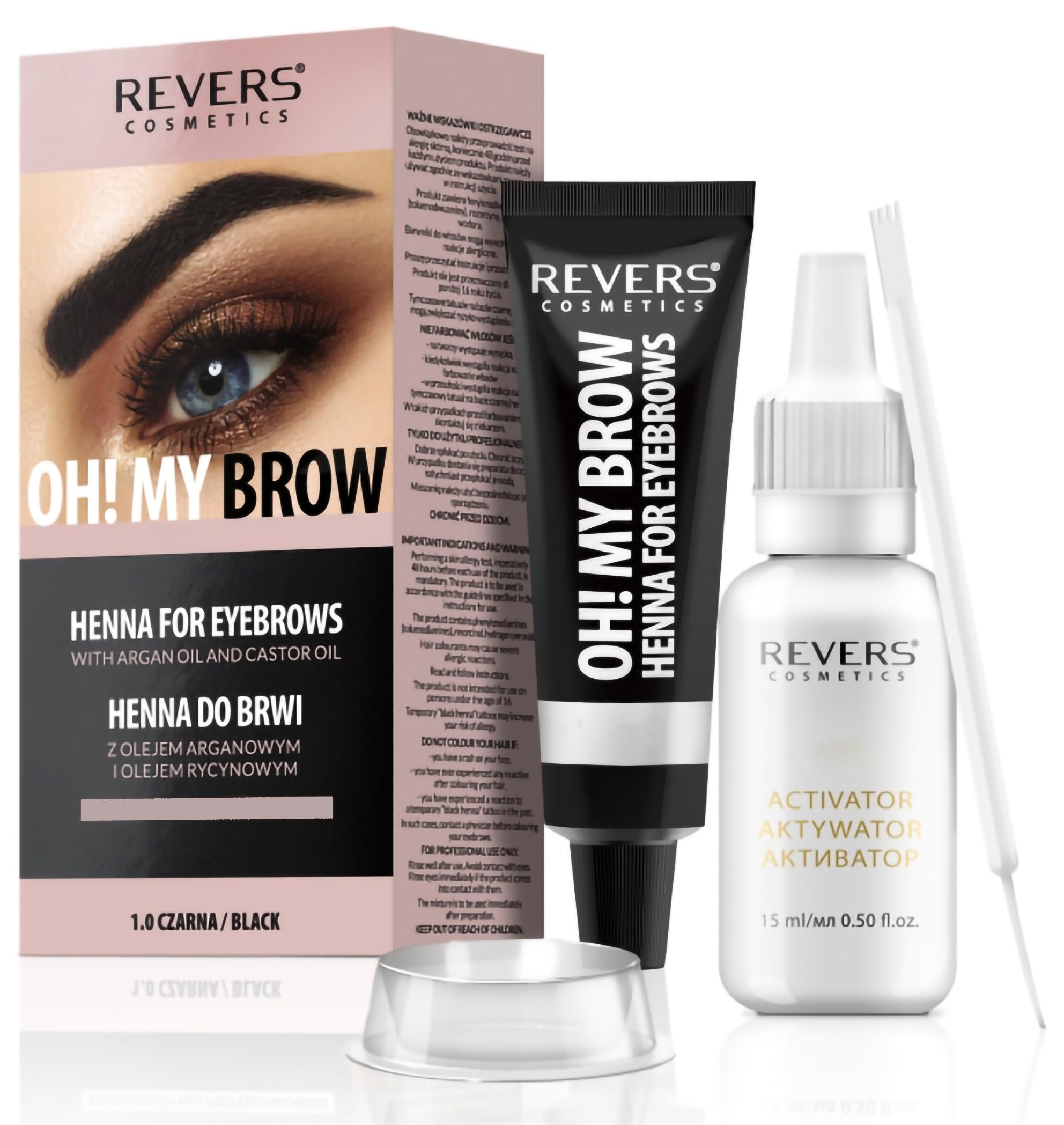 Revers Crème Teinture Sourcils et Yeux: tube prêt pour une application rapide et efficace.