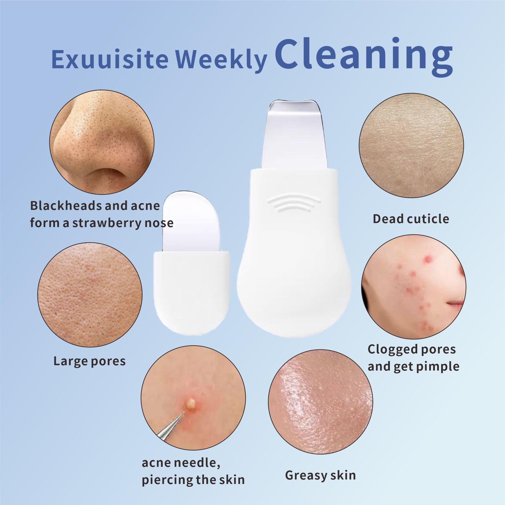 Rasoir-visage Revex en silicone, douceur et soin quotidien.