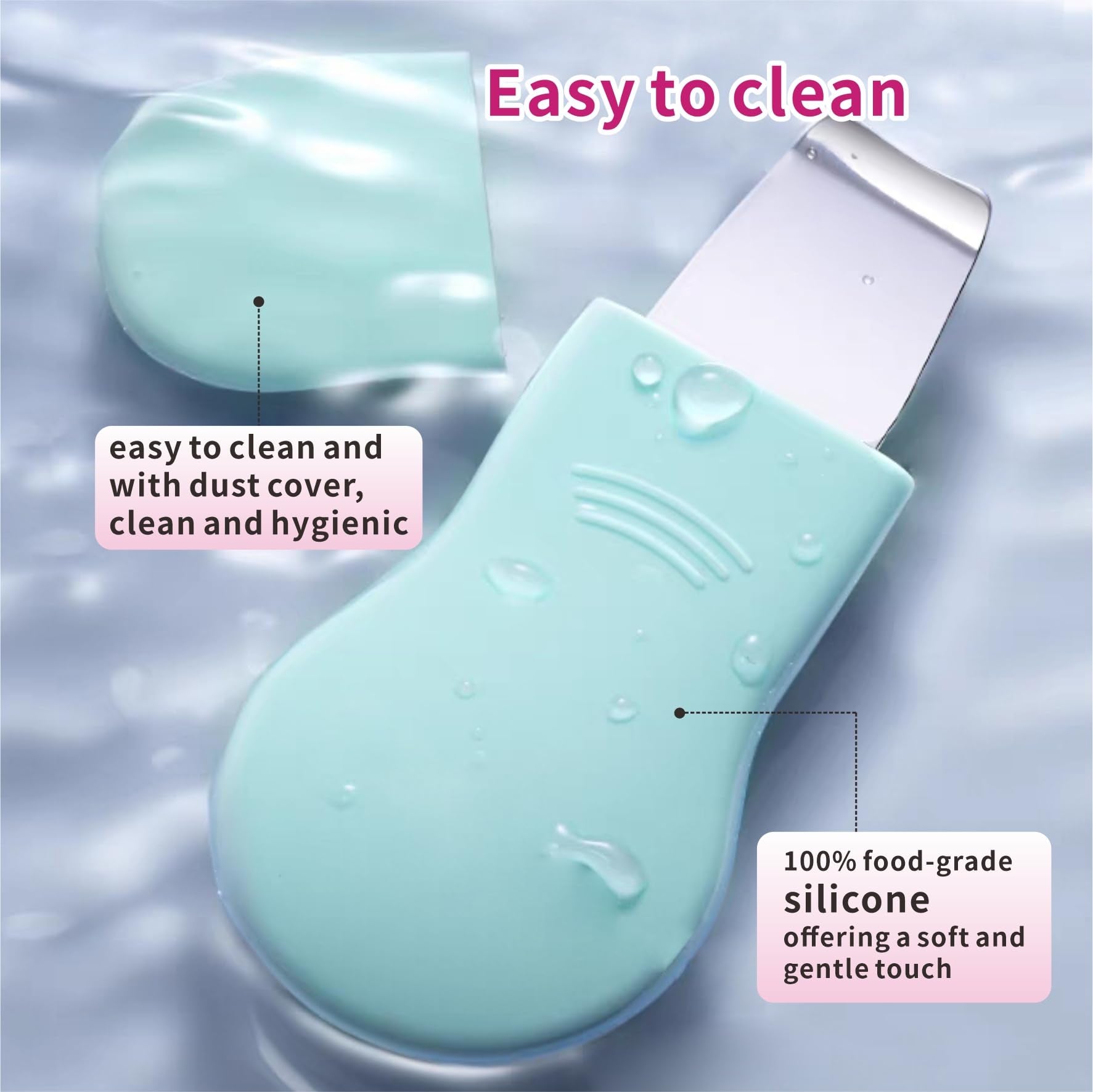 REVEX tête silicone exfoliante douce pour un nettoyage quotidien