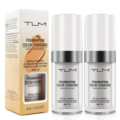 Reviglam TLM : fond changeant couleur dans la bouteille pour teint unifié.