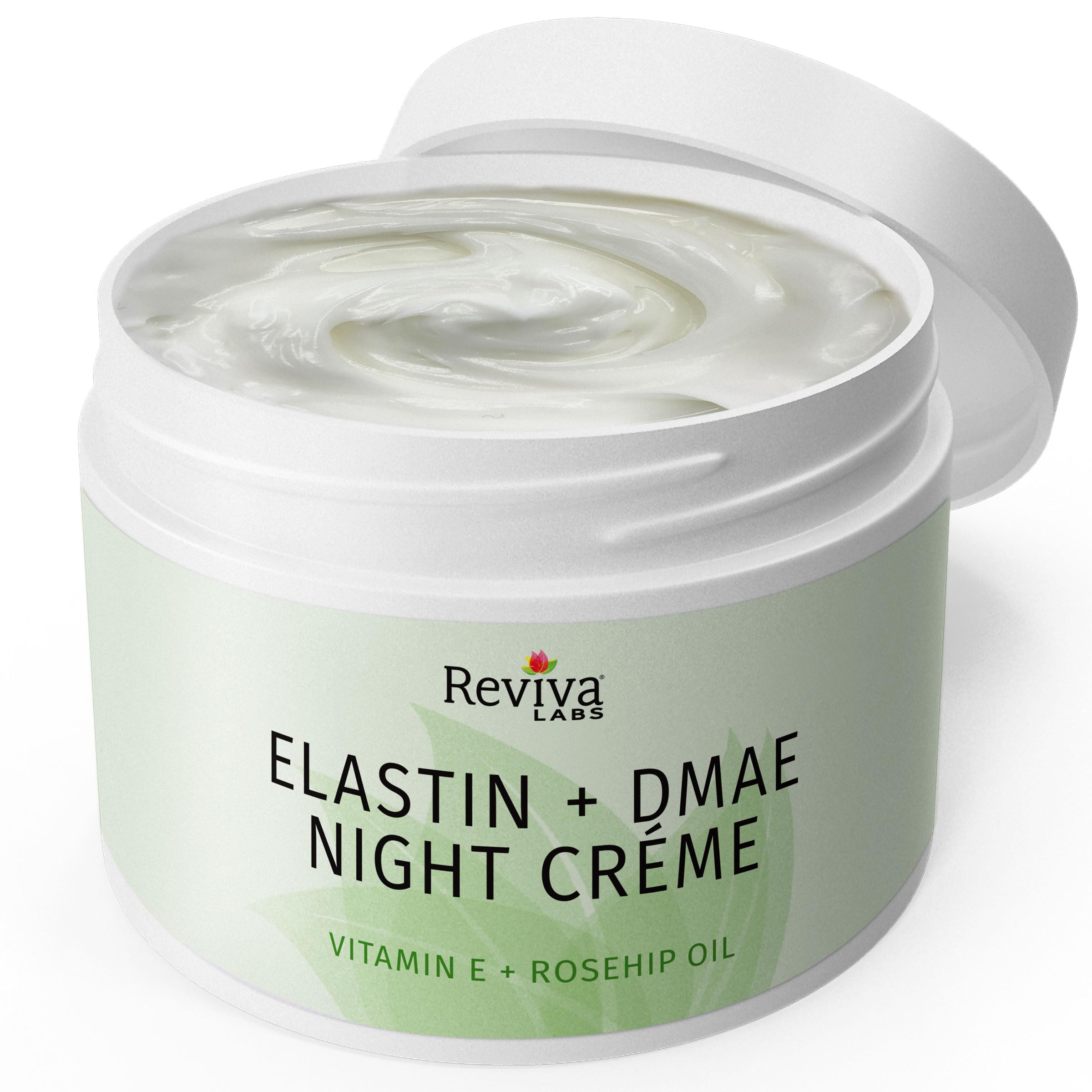 Reviva Labs Crème Nuit Elastine DMAE pour cou — soutien du contour.