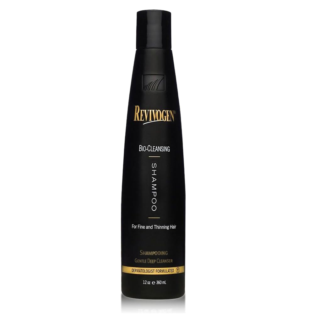Bouteille Revivogen MD Bio-Cleansing Shampoo pour cheveux fins apportant plus de volume.