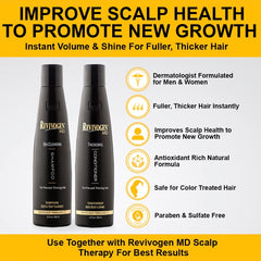 Duo Revivogen MD: soin cheveux épais avant-après, routine simple et efficace.