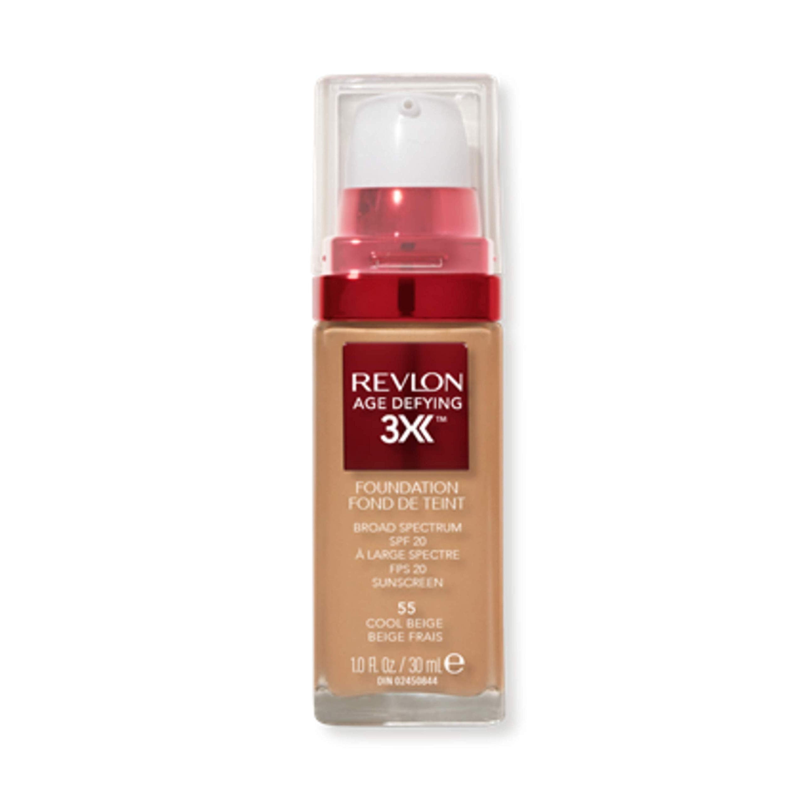 Flacon REVLON Age Defying 3X, application précise et fluide.