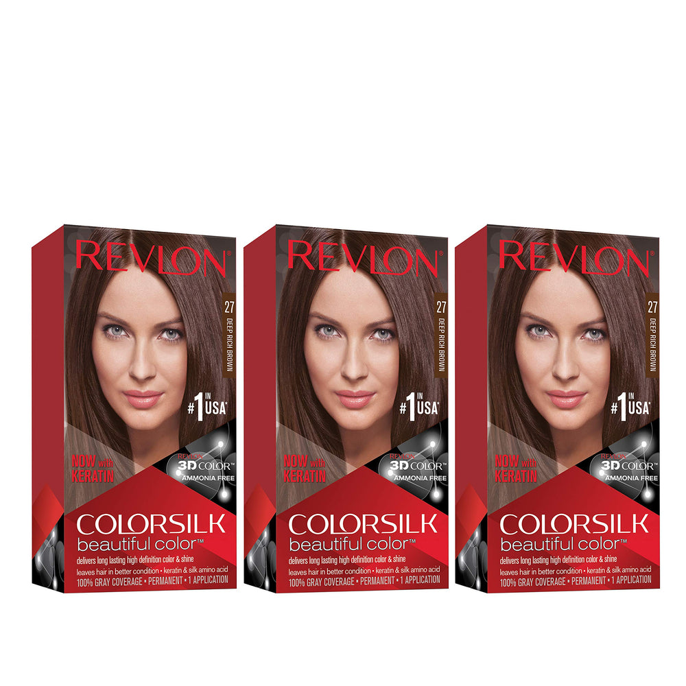 Revlon Coloration Permanente emballage: kit prêt pour une couvrance durable