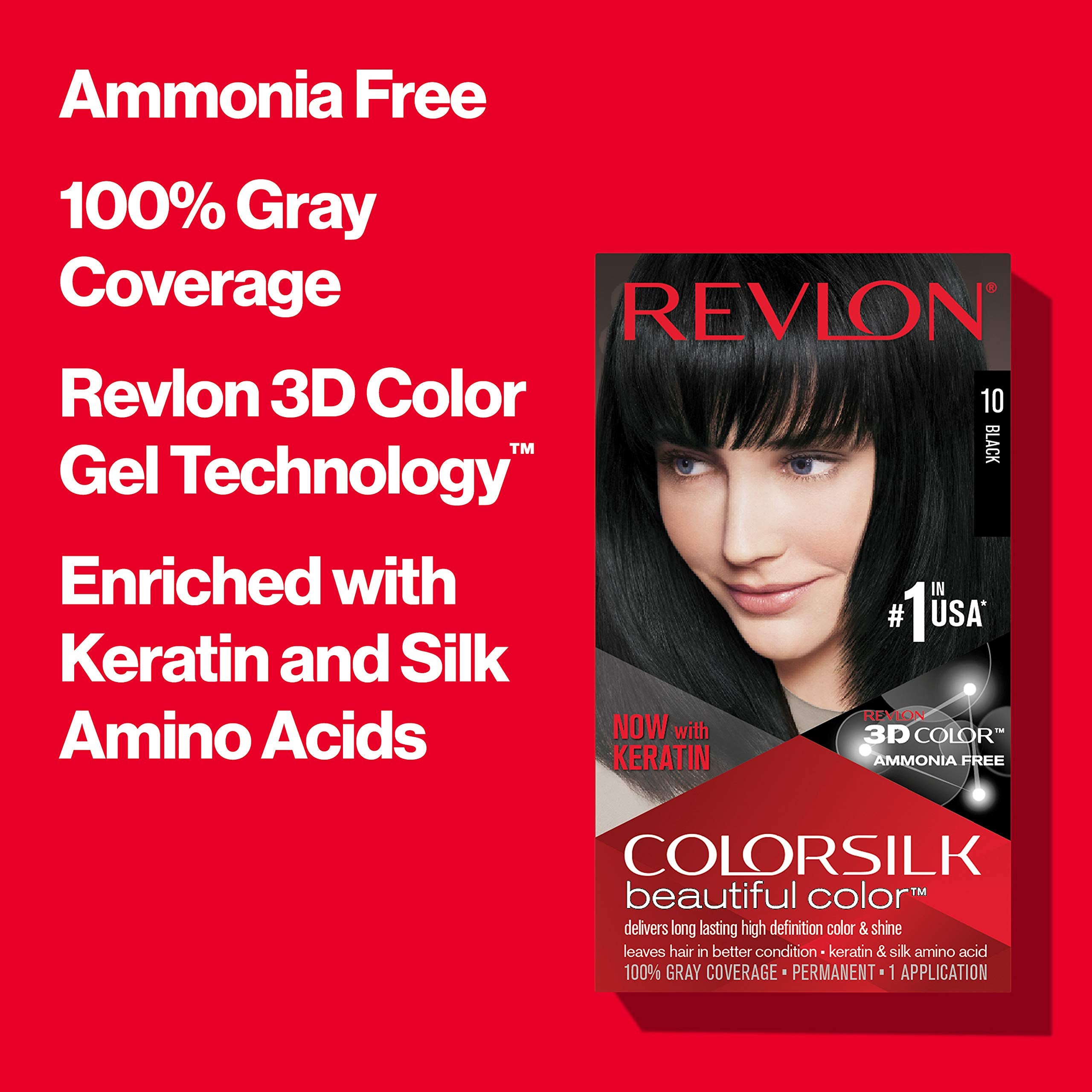 REVLON Colorsilk 51 Brun Clair couverture grise à 100% promise