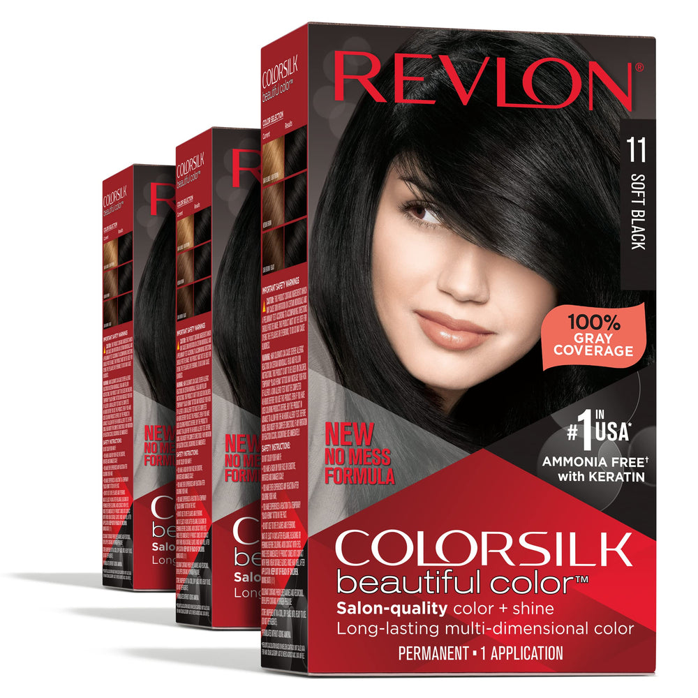 REVLON Colorsilk application ensemble: coloration à domicile facile et durable.