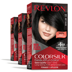 REVLON Colorsilk application ensemble: coloration à domicile facile et durable.