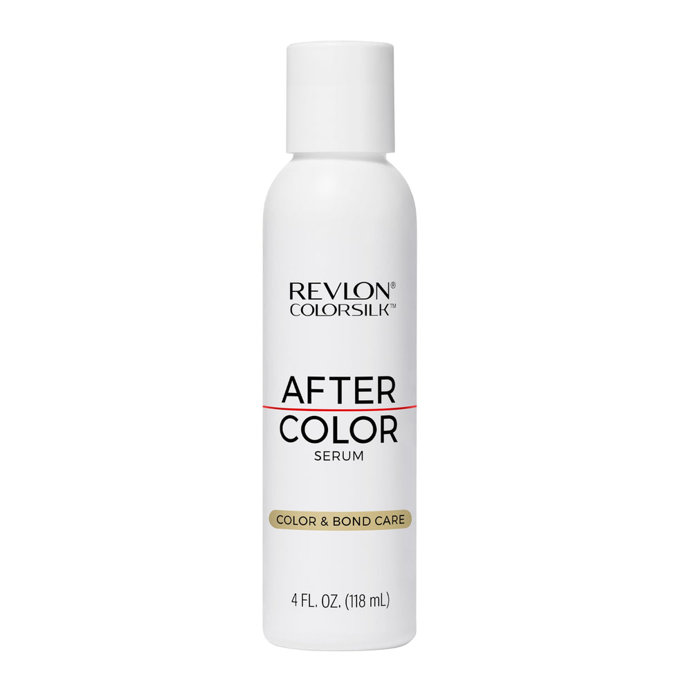 Sérum REVLON ColorSilk après-color en bouteille protège la couleur et nourrit les cheveux.