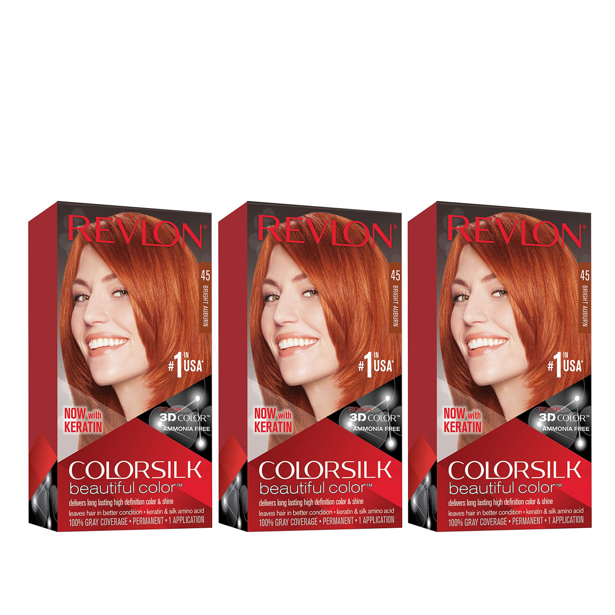 REVLON Colorsilk: boîte de coloration permanente prête à l'emploi, couverture des gris.