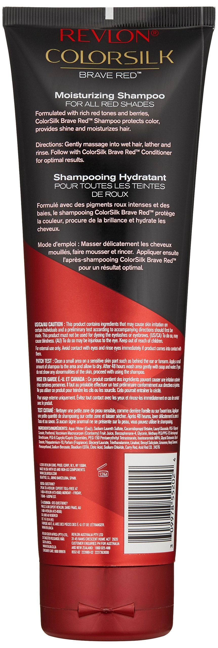 REVLON ColorSilk Care Shampoing texture crèmeuse, douceur des teintes.
