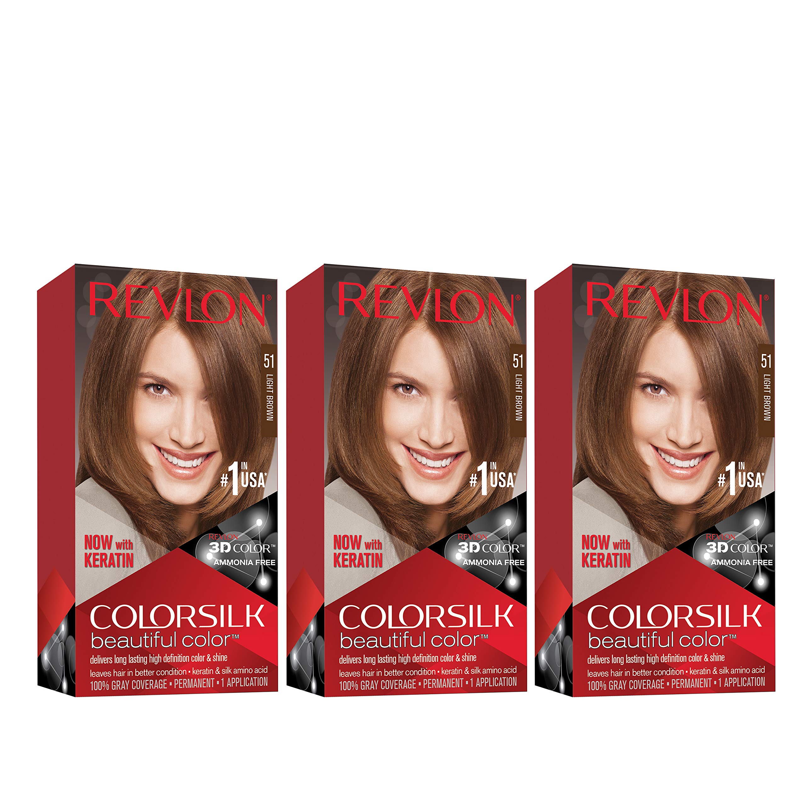 Coffret Revlon Colorsilk – coloration permanente prête à domicile et pratique.
