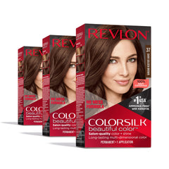 Revlon Colorsilk 37-dark-golden-brown, couleur permanente naturelle et facile à appliquer chez soi