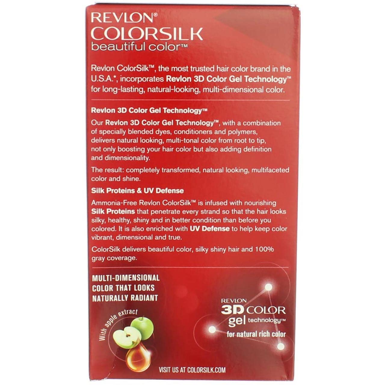 UV Defense préserve la brillance et la couleur dans ColorSilk.