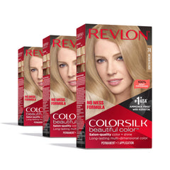REVLON ColorSilk Blond 74 – couleur blond moyen, couverture naturelle