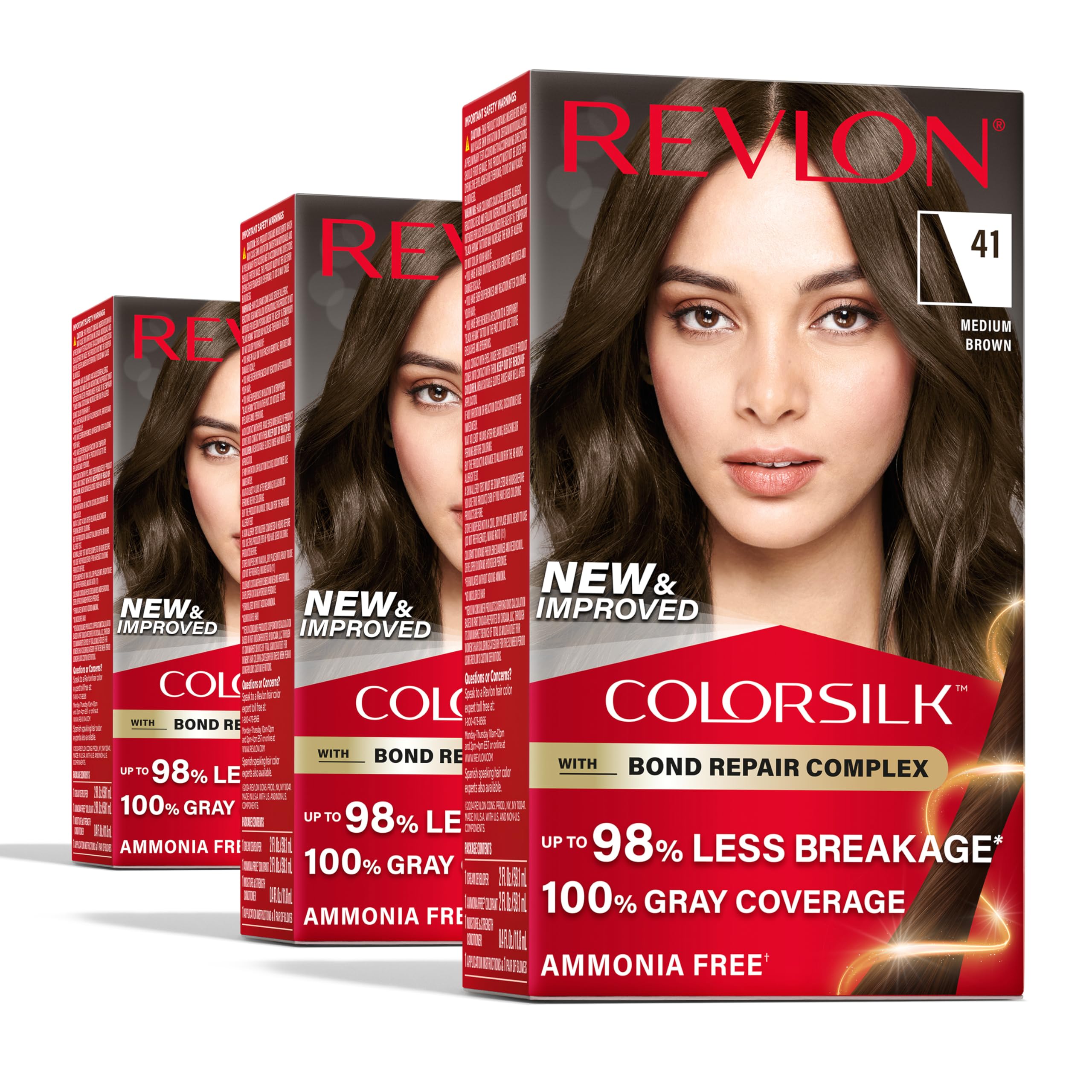 Revlon ColorSilk emballage prêt à l’emploi pour coloration à domicile, pratique