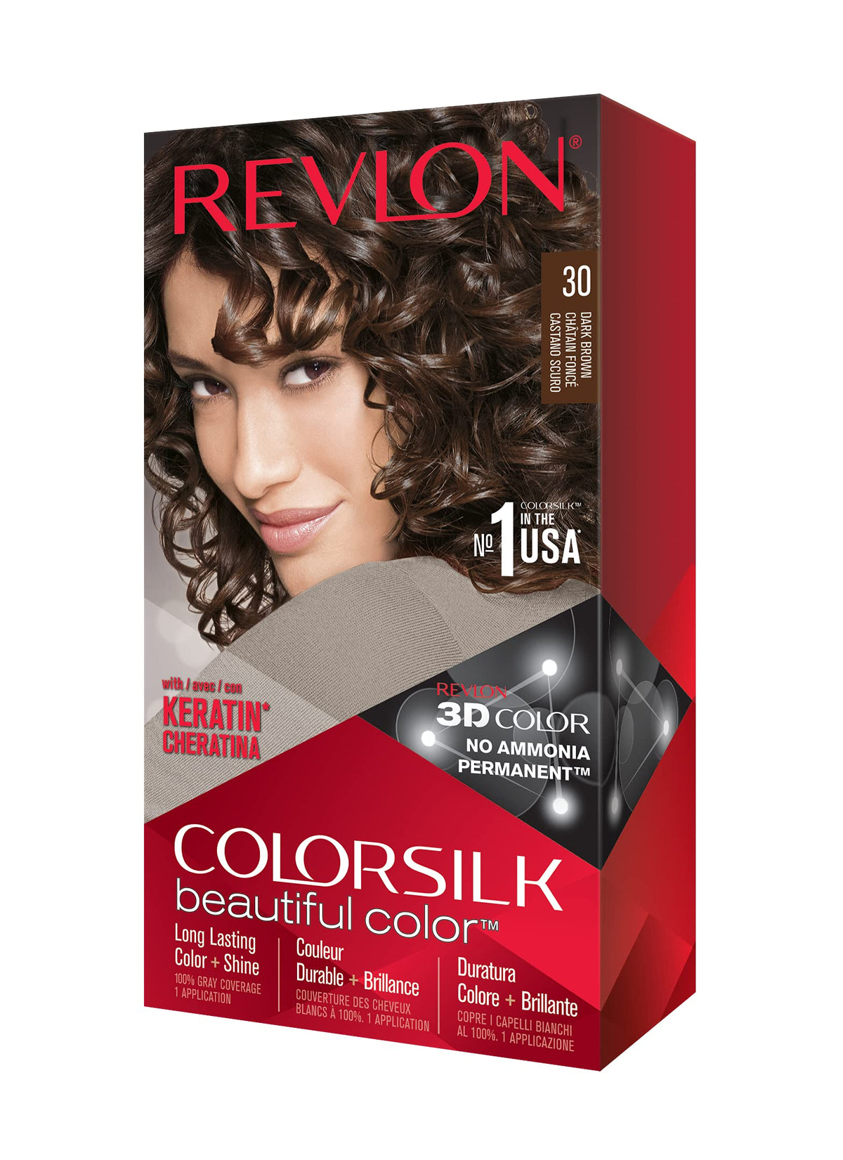 REVLON Colorsilk kit coloration emballage prêt à l’emploi pour coloration maison