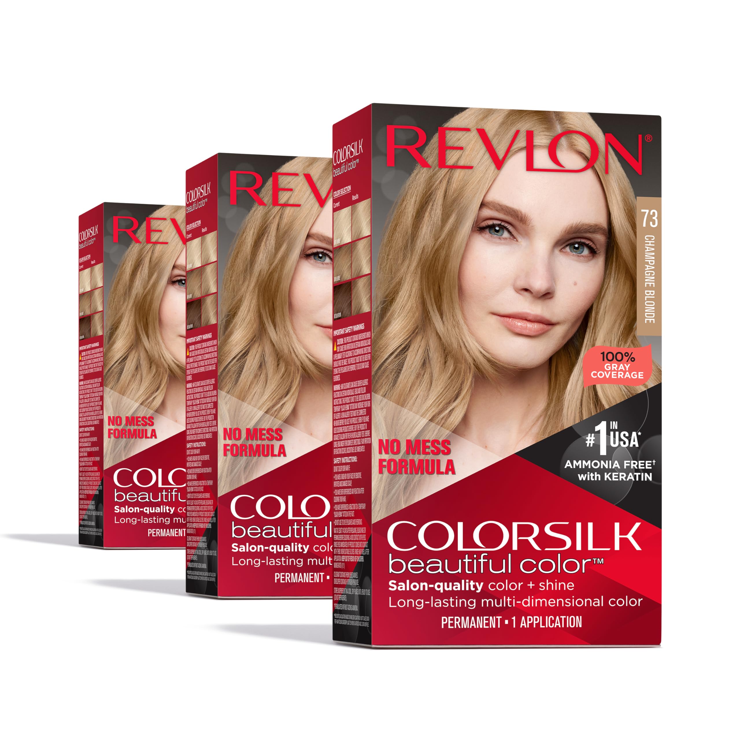 REVLON ColorSilk application racine à pointe pour une couleur homogène.