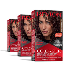REVLON Colorsilk: kit coloration acajou foncé pour couleur naturelle et durable à domicile.