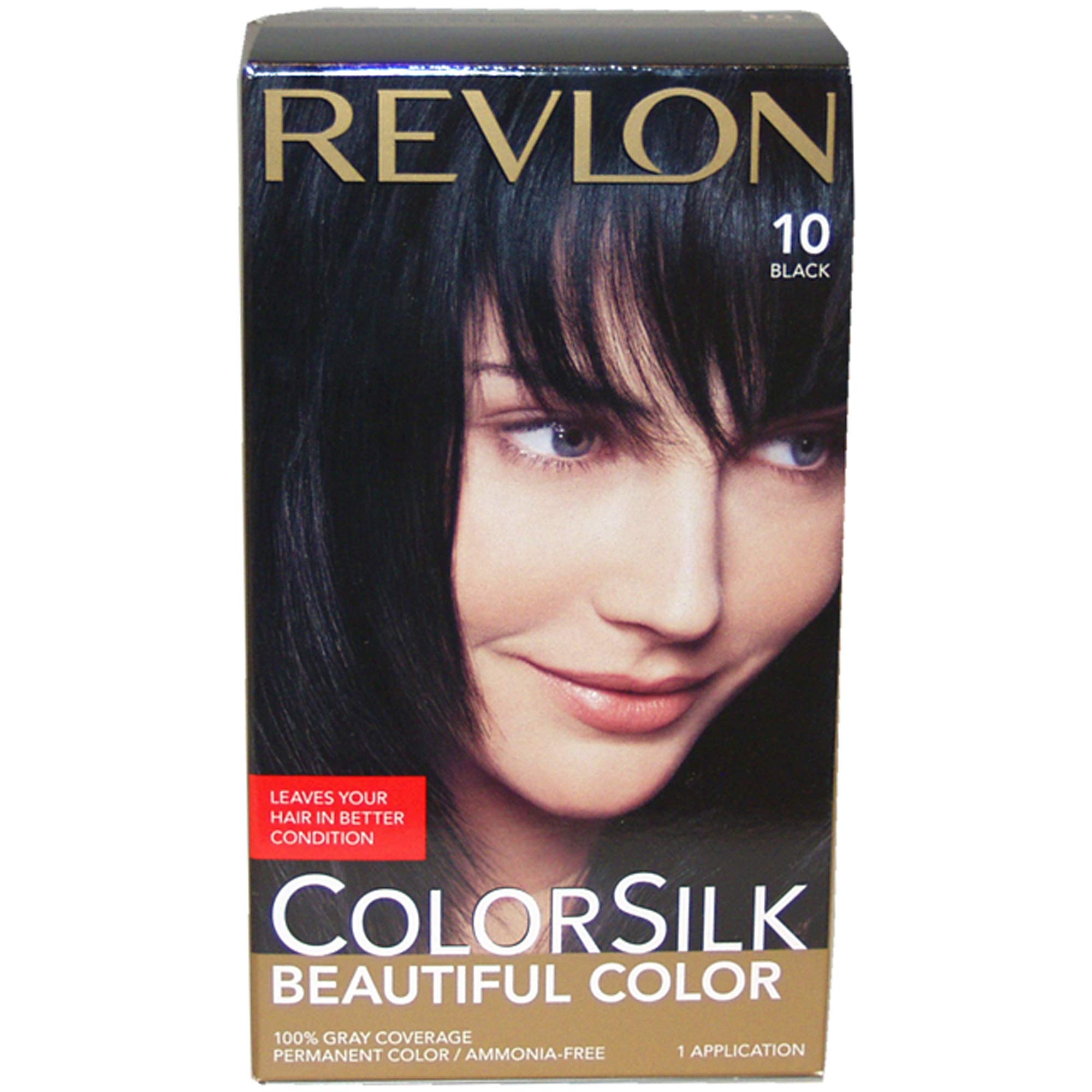 REVLON Colorsilk Noir – application facile pour une couleur homogène et durable.