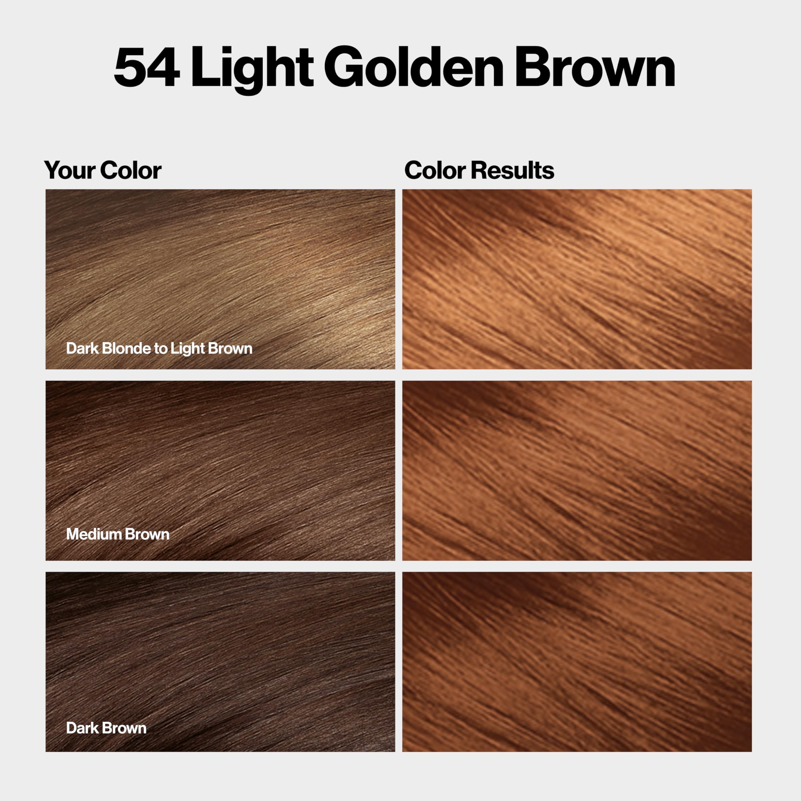 Revlon ColorSilk — échantillon teinte 54 clair doré pour visualiser le rendu.