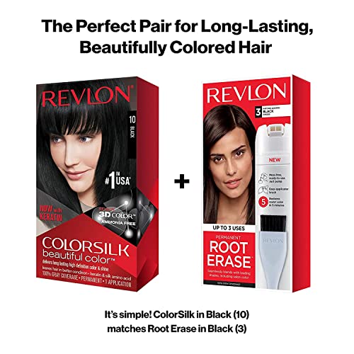 REVLON Colorsilk nuance noir doux 11: teinte sombre et élégante.