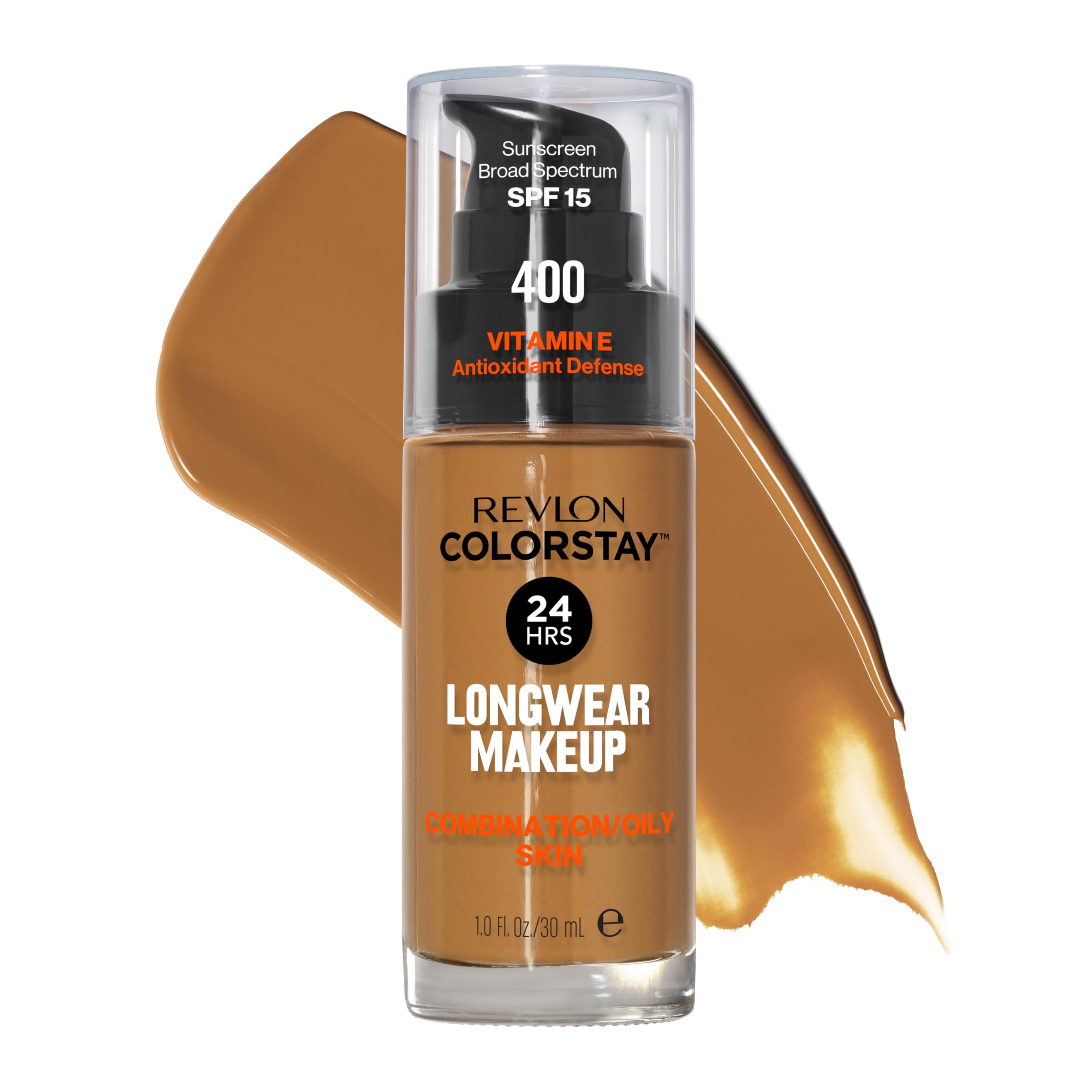 REVLON ColorStay: bouteille-pour, application fluide et longue tenue.