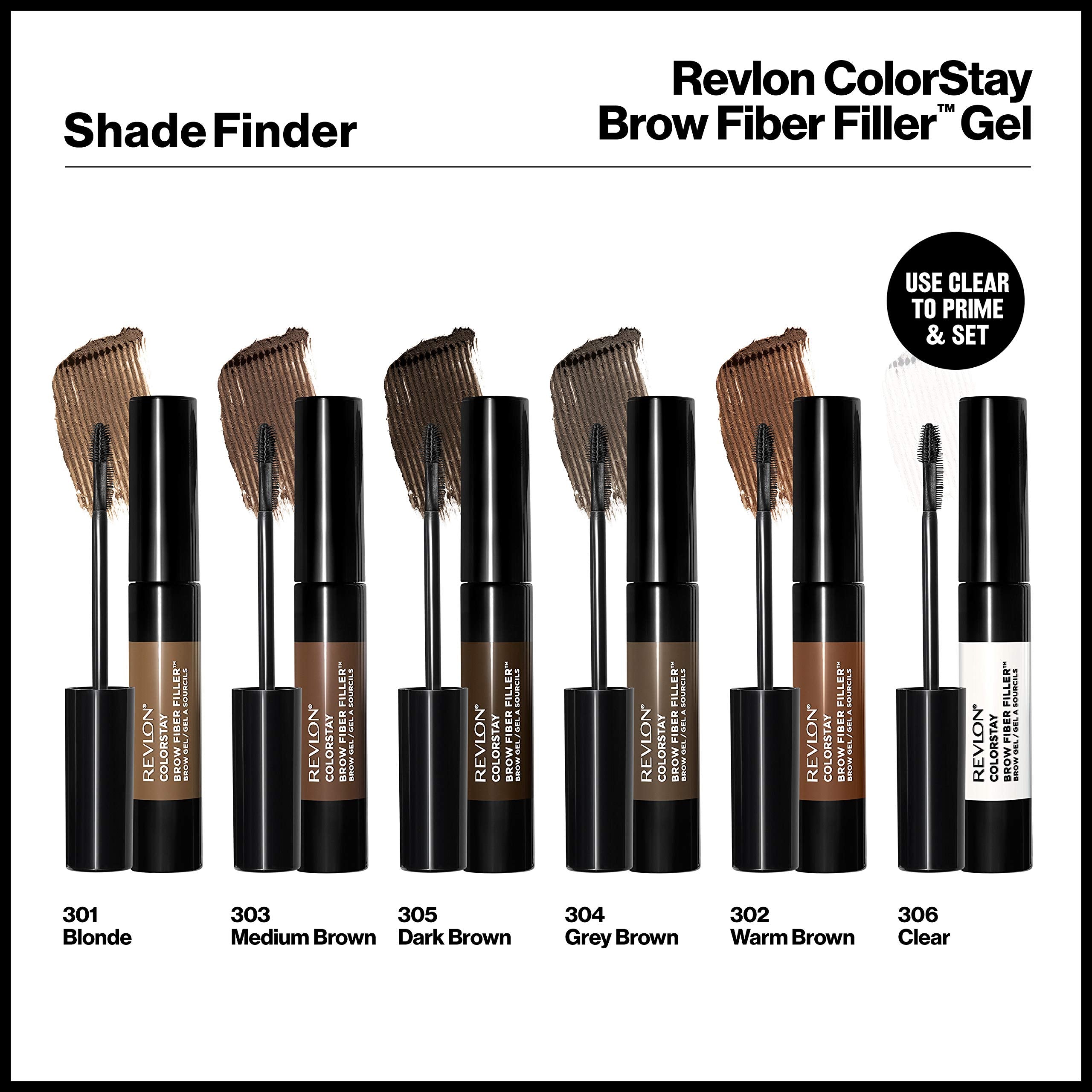 REVLON ColorStay Brow Fiber Filler – définition précise et naturelle.