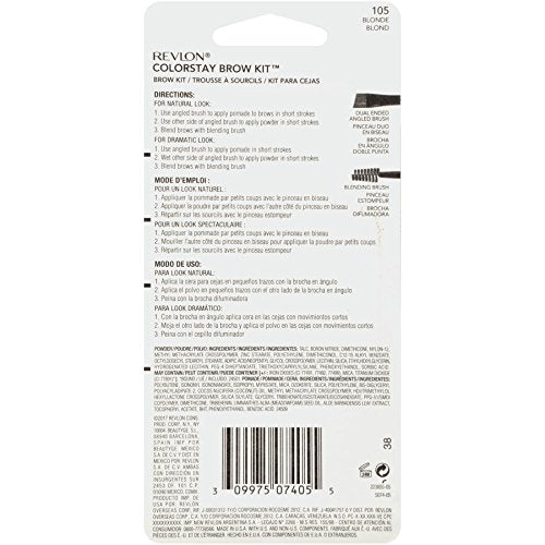 REVLON ColorStay Brow Kit – pommade transparente pour fixer et discipliner les sourcils.