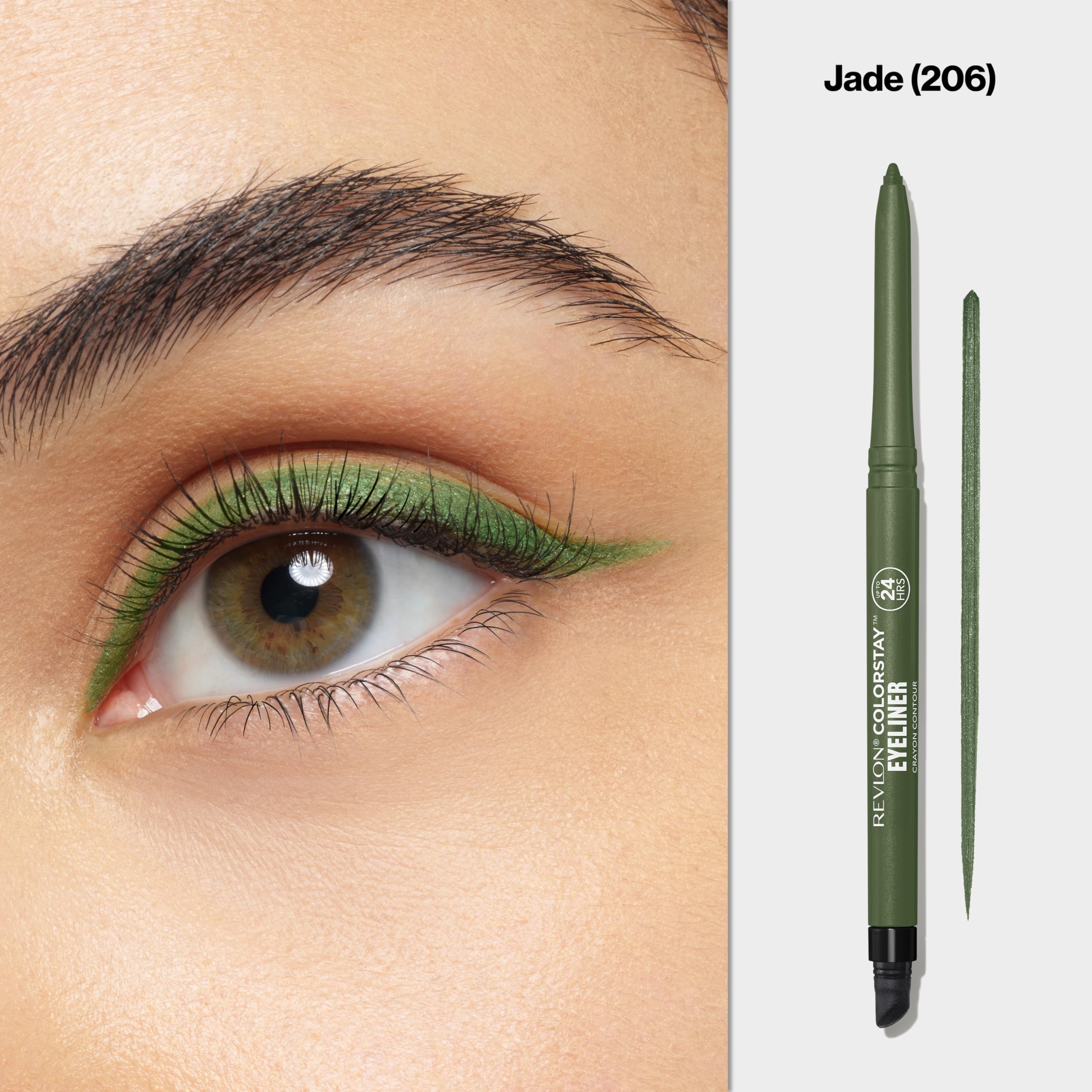 REVLON ColorStay Crayon Contour des Yeux Jade 206 – précision d'application et regard défini toute la journée.