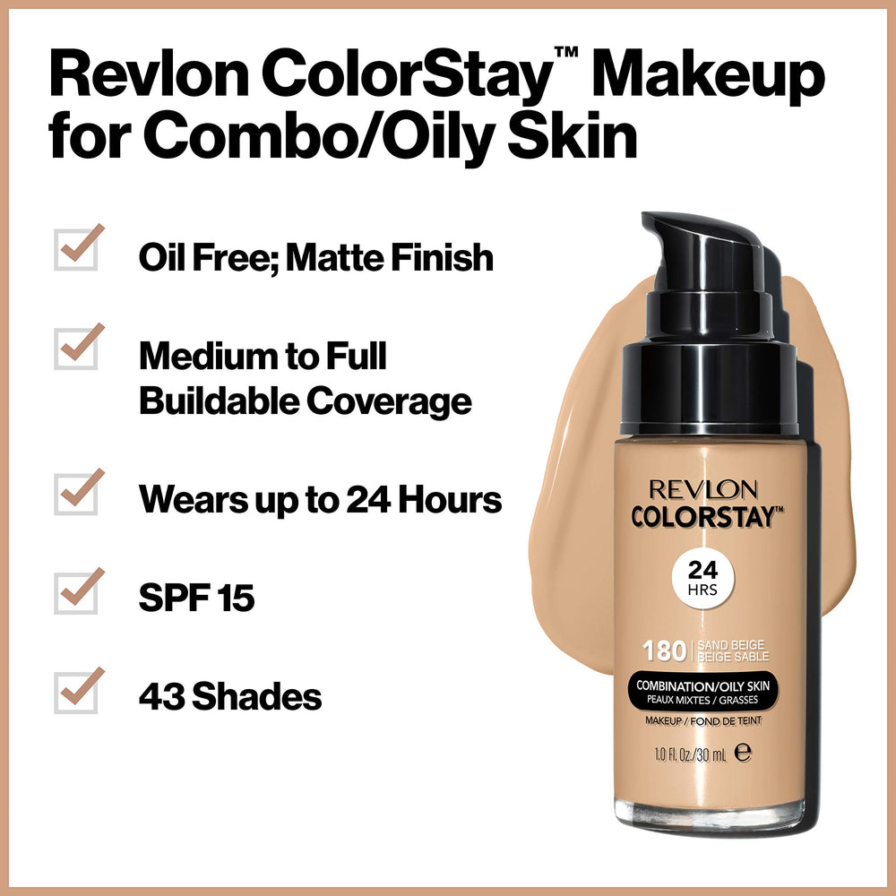 Echantillon teinte naturel Revlon ColorStay montre la correspondance idéale.